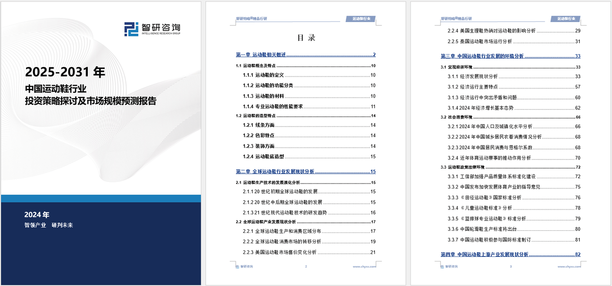 及投资前景研究报告（2025-2031年）Bsports综合中国运动鞋行业发展现状(图6)